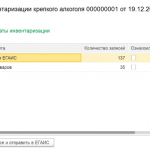 Обработка результирующих документов инвентаризации